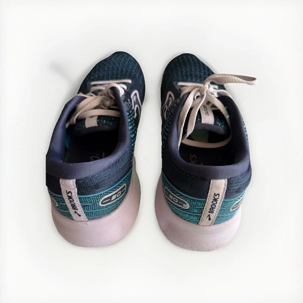 Brooks Glycerin 20 Women's Size 10 B Navy Teal Running Shoes Sneakers - Picture 3 of 7